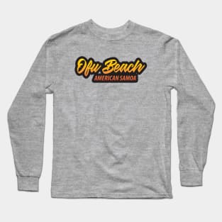 Ofu Beach American Samoa Sunset Islands Long Sleeve T-Shirt